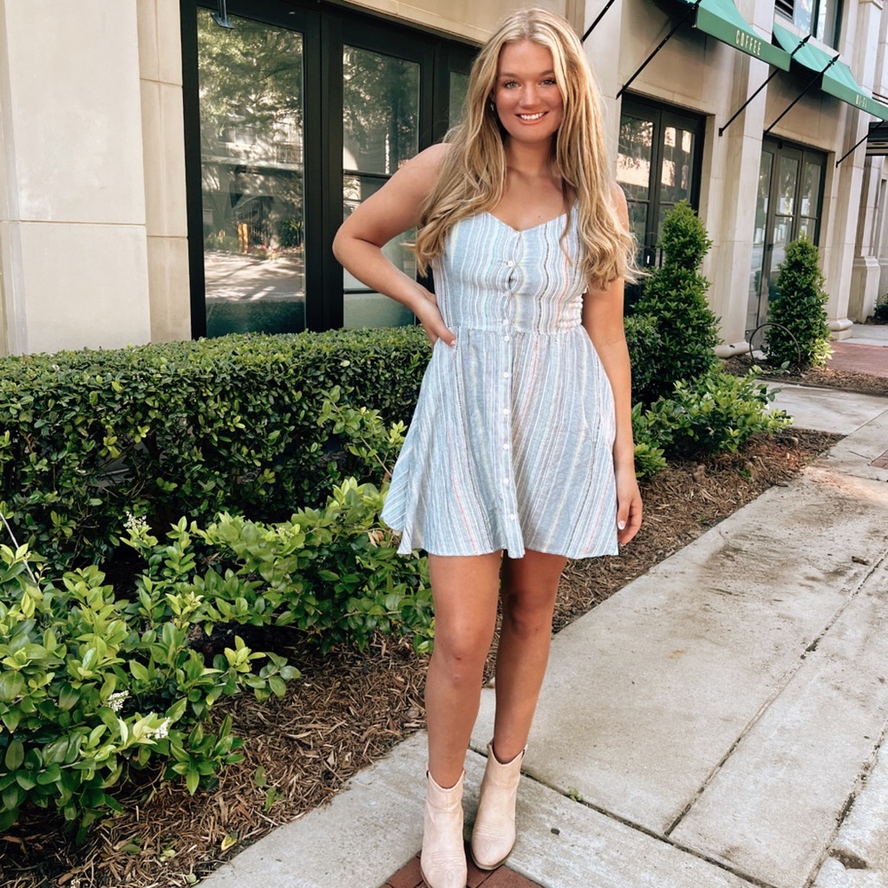Copper Key Large Button Up Sun Dress